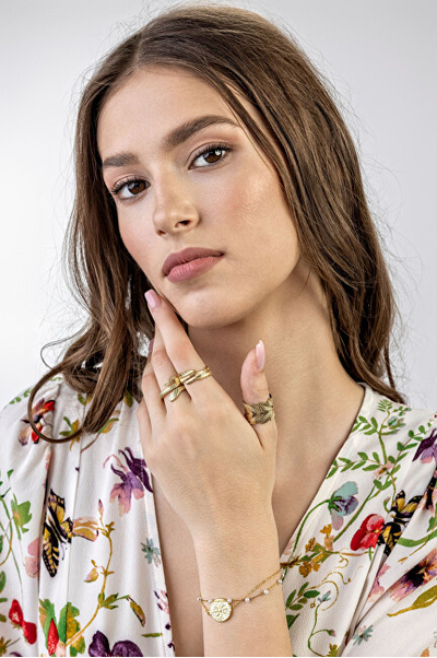 Unazë për femra Emily Westwood EWR23028G, e artë