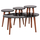Set Vital tavolinë kafe + 3 tavolina anësore (HM18180.02), zezë