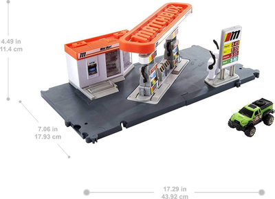 Set loje Mattel Matchbox Action Drivers Fuel Station, me makinë, shumëngjyrësh