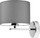 Applik muresh ADVITI Rollo, abazhur stofi, 60W E27, gri