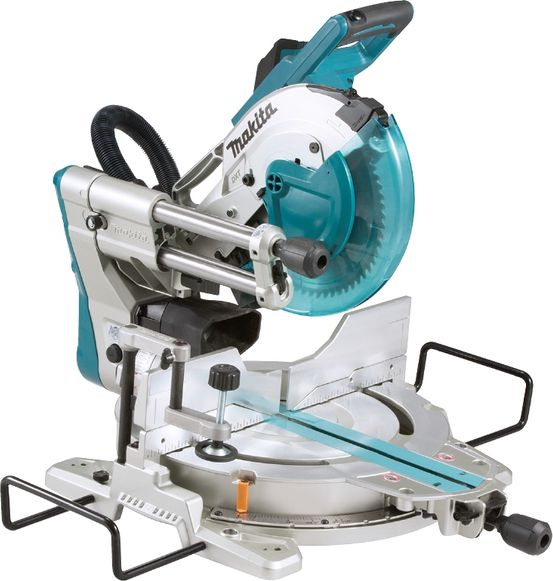 Sharri prerës me zhdrejtim Makita LS1019L, 260mm, me lazer, 240V, blu