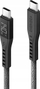 Kabllo karikimi USB C Energea Flow, USB C në USB C, 1.5m, 240W, e zezë