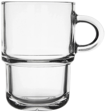 Filxhanë qelqi për kafe LAV Cozy, 350 ml, set me 6 copë, transparentë