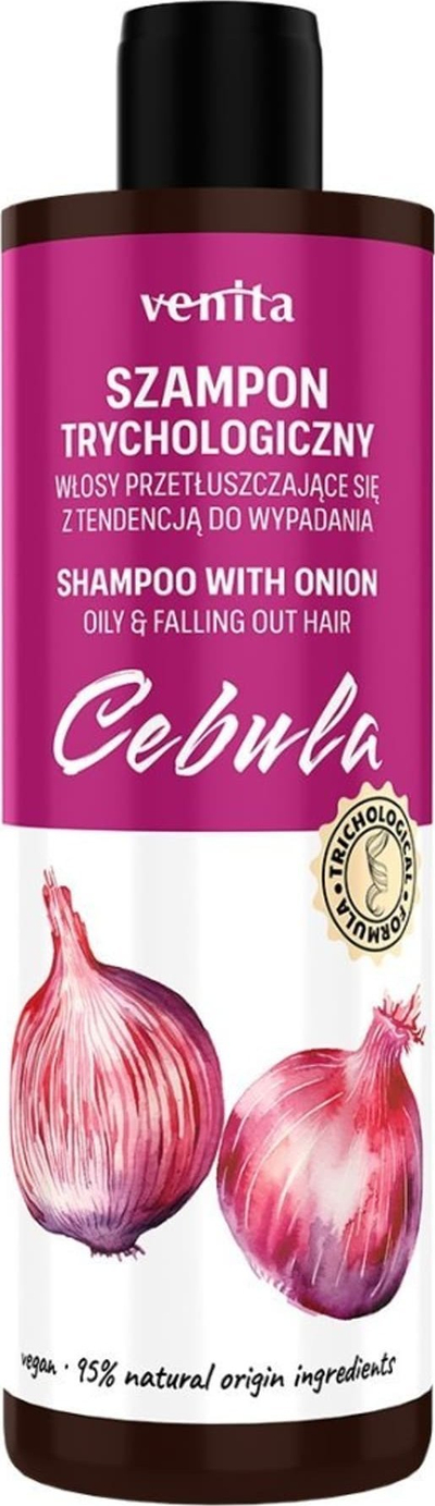 Шампон за коса Venita Trichological Onion, за мрсна коса, 300ml