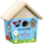 Shpi druri për zogj Bird House to Paint, set me 8 ngjyra, me furçë, natyrale