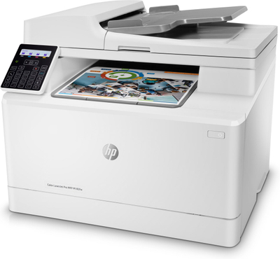 Печатач HP Color LaserJet Pro M183fw, сè-во-едно, бел