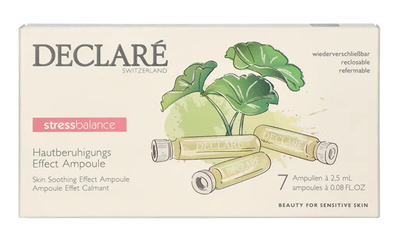 Set ampula qetësuese për lëkurë DECLARÉ Stress Balance Skin Soothing Effect Ampoule, 7 x 2.5 ml