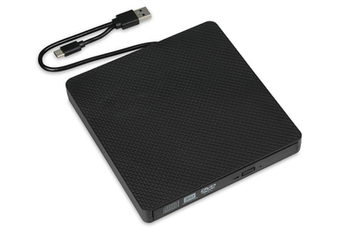 Надворешен оптички уред iBOX DVD RW IED03, USB, 24x CD, 8x DVD, црн