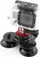 Mbajtëse me thithse Xrec 3D Mount, 3 kupa, për GoPro Hero, e zezë