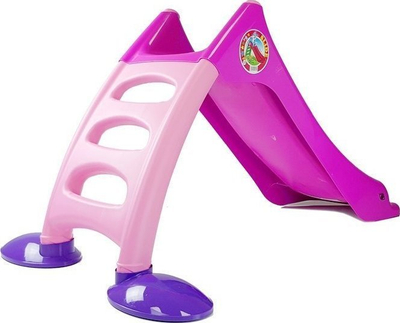 Rrëshqitëse kopshti Lean Toys Slide Garden 424, për kalamaj, rozë vjollcë
