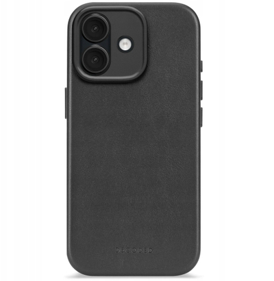 Këse telefoni Decoded Leather Backcover për Apple iPhone 17, MagSafe, lëkurë natyrale, e zezë