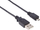 Kabllo USB PremiumCord KU2M02F, USB A në micro USB B, 0.5 m, i zi