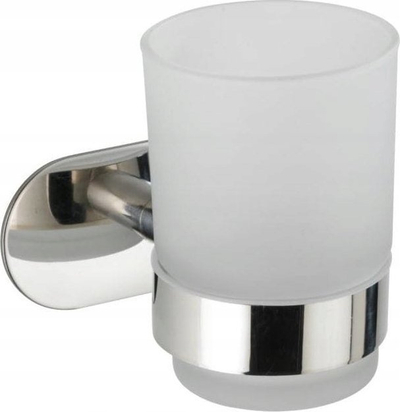 Mbajtëse furçash dhëmbësh WENKO TurboLoc Orea Shine, pa shpim, çelik inox, ngjyrë argjendtë