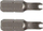 Kokë turjele Pro-line 1/4'', nr. 6, 25mm, 2 copë, të zeza