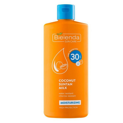 Qumësht mbrojtës ndaj diellit Bielenda, SPF 30 Coconut Suntan, 200 ml