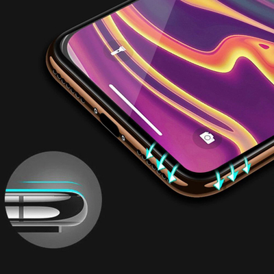 Xham mbrojtës Hard Ceramic për iPhone 13 13 Pro, ekran i plotë, skaje të zeza