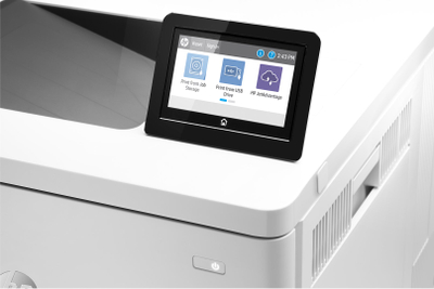 Печатач HP Color LaserJet Enterprise M555x, ласерски во боја, бел