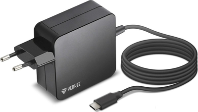 Karikues universal Yenkee Power Adapter 100W, Power Delivery, kabull USB-C 1.8m, i bardhë