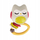 Lodër shqetëse BamBam Owl, 0m+, dorezë ergonomike, ngjyra pastel