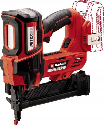 Pistoletë kapse Einhell Professional FIXETTO 18/38 S, 18V, pa bateri, e kuqe