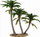 Figurë dekoruese Collecta Palm Tree, plastike, ngjyrë jeshile