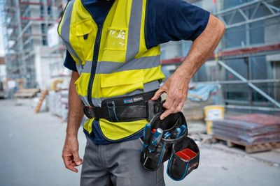 Çantë veglash Bosch 1600A02H5C Pro, brez ergonomik, xhepa të lëvizshëm, blu