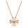 Qafore për femra Swarovski Idyllia 5674211, 45 cm, e artë/rozë