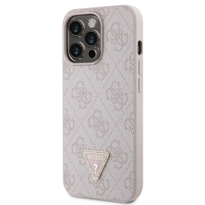 Mbulesë telefoni Guess GUHCP13LP4TDSCPP për iPhone 13/13 Pro, me rrip, rozë