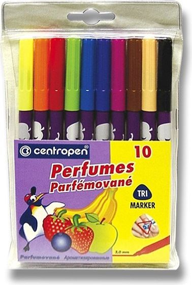 Markerë me aromë Centropen, 10 ngjyra