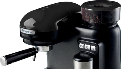 Aparat kafeje Ariete Moderna, espresso 15 bar, kapuçin qumështi, i zi
