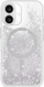 Maskë telefoni Case-Mate Waterfall për iPhone 16, kompatibile me MagSafe, transparente me shkëlqim argjendi