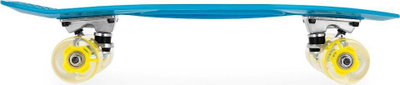 Skateboard Spokey Fish, pennyboard i vogël, plastik, blu
