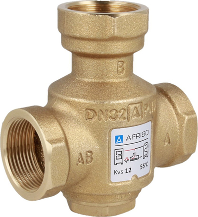 Valvul temperature Afriso ATV 555 DN32, 55°C, prej bronzi