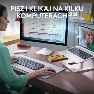 Set tastierë dhe mi Logitech Signature Slim MK950, pa tela, Bluetooth, grafit