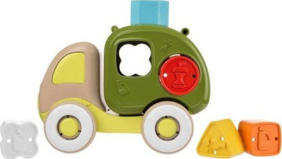 Lodër kamion riciklimi Early Learning Centre, me forma, plastikë dhe dru, me ngjyra nga të gjitha
