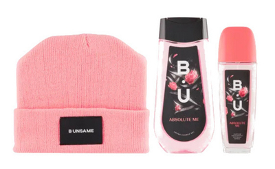 Set B.U Absolute Me, Deodorant atomizues 75 ml + Xhel dushi 250 ml + Kapele