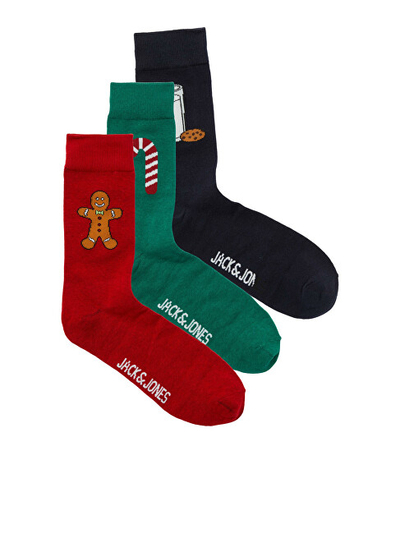 Qorape set Jack&Jones Xmas Treats Socks, 3 copë, shumëngjyrëshe