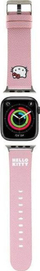 Rrip për Apple Watch Hello Kitty, lëkurë vegane PU, 38 40mm, rozë