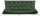 Set kopshti AIO Factory, 180x60x50 cm, 2 jastëkë 42x42 cm, i gjelbër