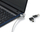 Bravë sigurie për laptop Conceptronic CNBSLOCK15T, kabllo 1.5m, dy koka, me çelës
