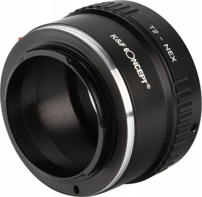 Adapter objektivi K&amp;F Concept KF06.252, Sony E / NEX për T2 mount, i zi