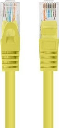 Kabllo rrjeti Lanberg Patchcord, CAT 5E UTP, 1m, e verdhë, paketë 10