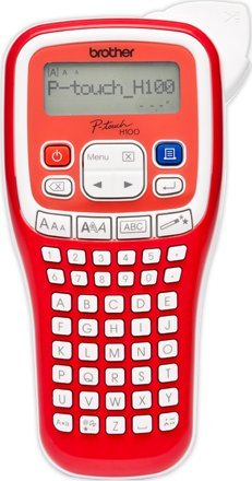 Etiketues Brother P Touch H100, me ekran LCD, tastjer QWERTY, i kuq