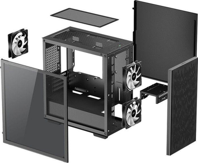 Kasë Deepcool MATREXX 40 3FS ARGB, Mini Tower