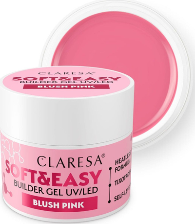 Xhel ndërtues për thonj Claresa Blush Builder Gel, 90g, nuanca Blush Pink, rozë pudër
