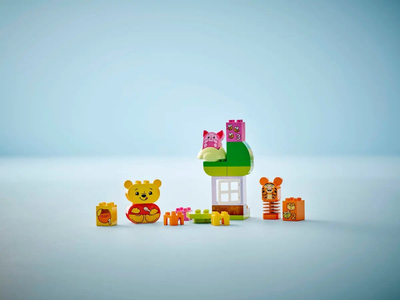 Set lodër LEGO Duplo 10457 Winnie the Pooh Birthday Party Disney, për fëmijë 18m+, shumëngjyrësh