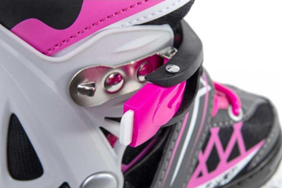 Patina inline Enero Pro LED 4 në 1, nr 34-37, për kalamaj, rozë