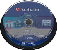 Disk BD-R Verbatim, 25GB, 6x, 10copë