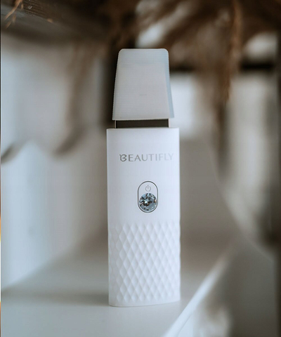 Spatulë ultrasonike Beautifly B-Scrub Mini Young, pastrim fytyre për shumë punë bashkë, 1 copë, e bardhë