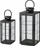 Set fenerësh Boltze Home Esbjerg, 2 copë, xham edhe hekur, ngjyrë e zezë